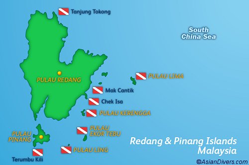 Dive Redang Map